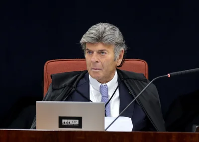 Ministro Luiz Fux na sessão da Primeira Turma