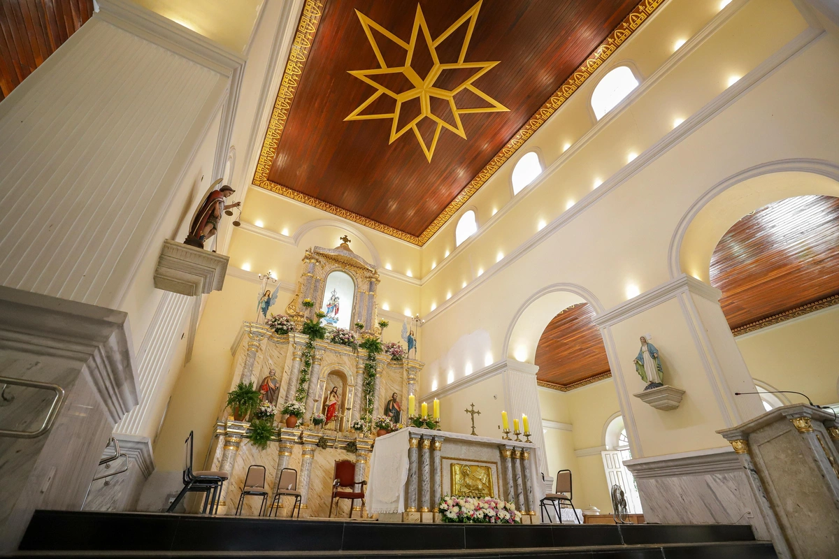 Missa aconteceu na Igreja Nossa Senhora do Amparo