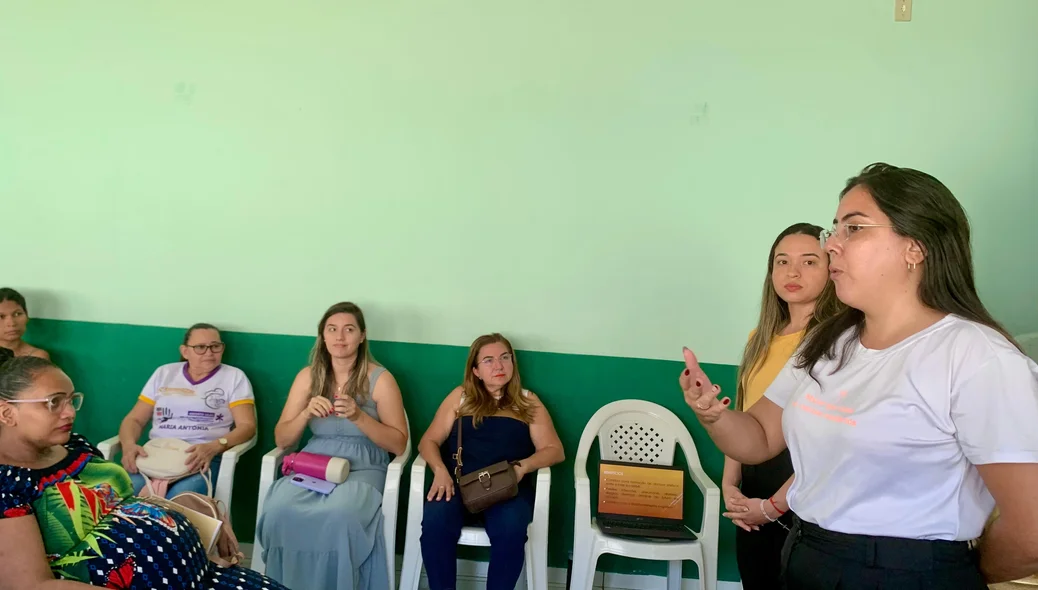 Momento da atividade em São João do Arraial