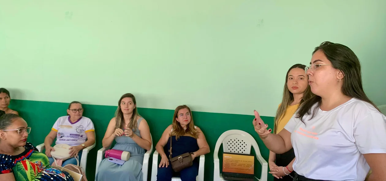 Momento da atividade em São João do Arraial