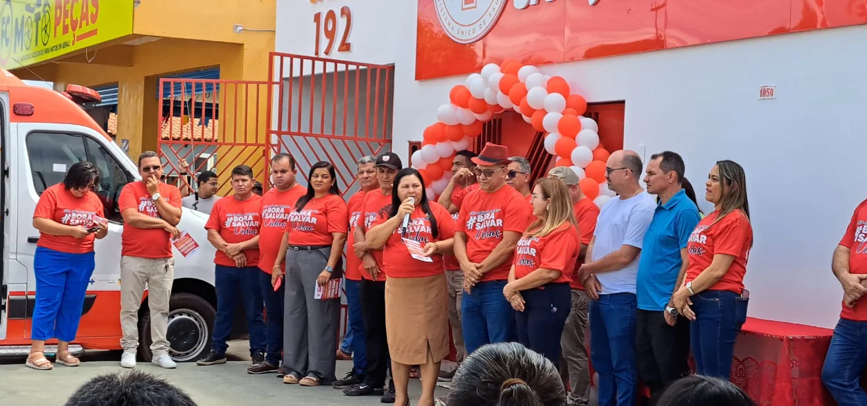 Momento da inauguração
