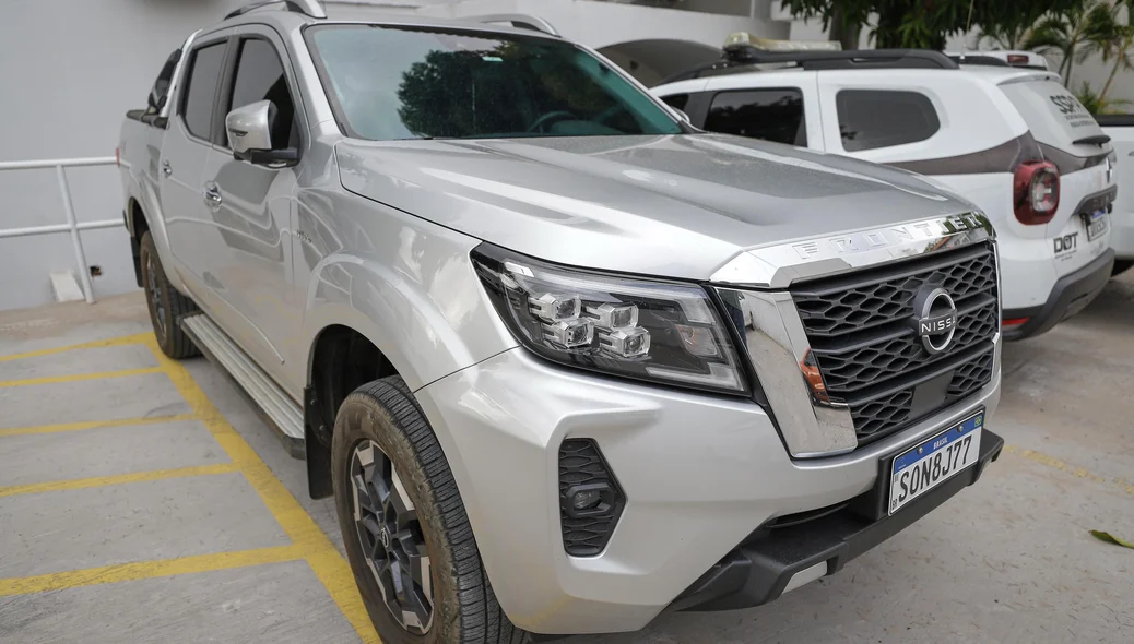 Nissan Frontier apreendida na operação usuário Zero