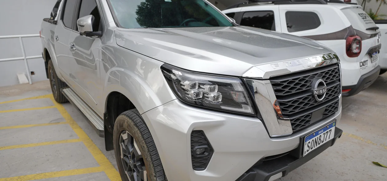 Nissan Frontier apreendida na operação usuário Zero