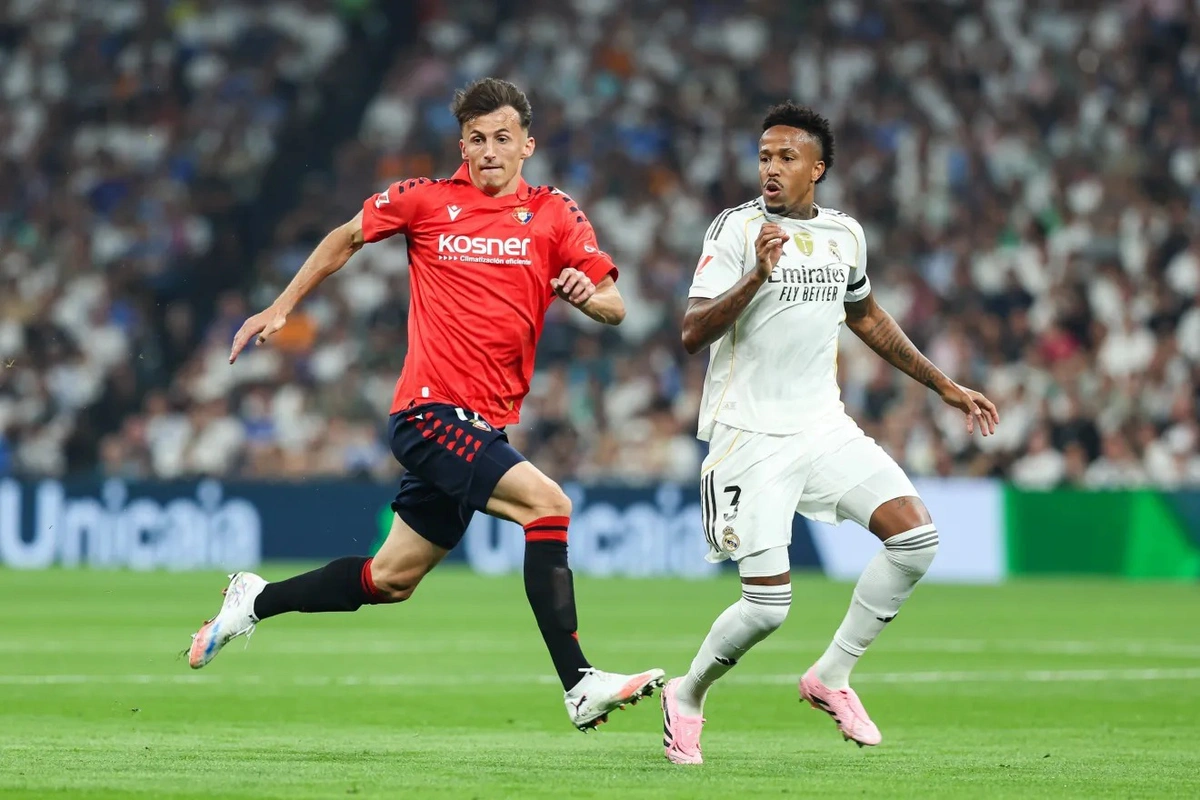 O Real Madrid venceu o Osasuna por 1 a 0