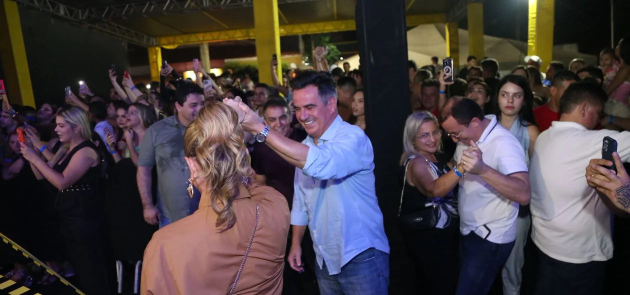 O senador em um dos eventos
