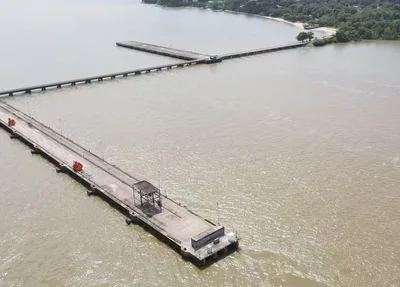 Obra no Porto de Outeiro em Belém