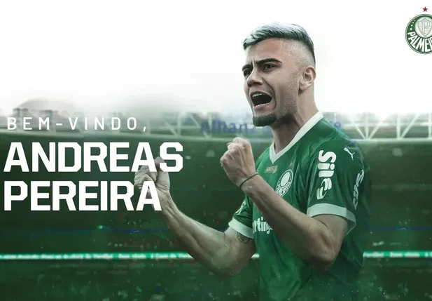 Palmeiras oficializa a contratação de Andreas Pereira
