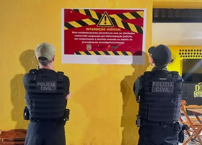 Polícia interdita bar em Parnaíba