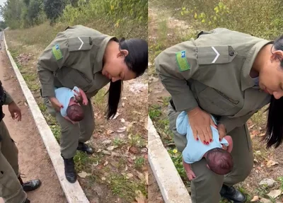Polícia Militar salva recém-nascido engasgado em Cocal