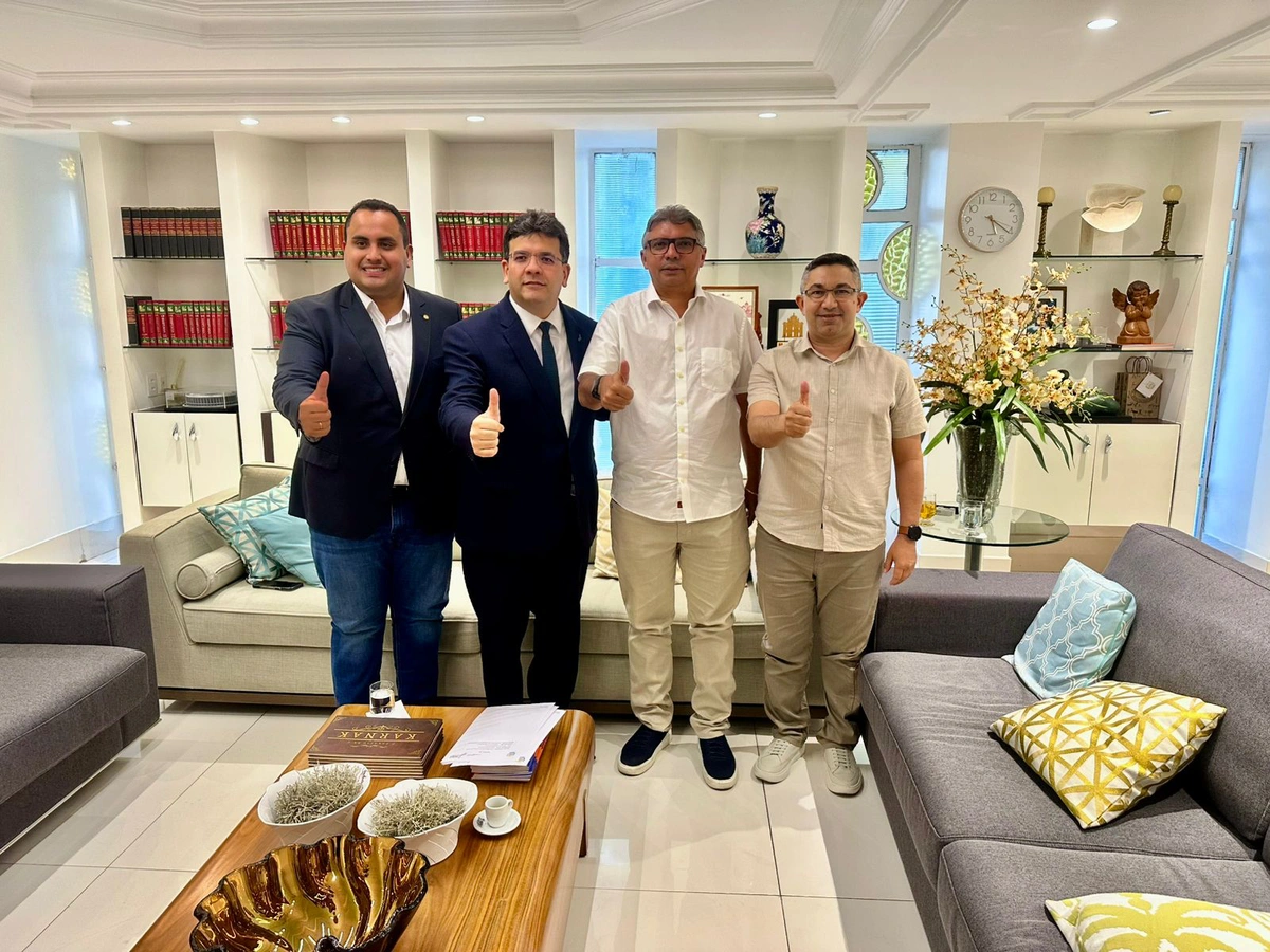 Prefeito Zé Henrique articula investimentos e obras com governador Rafael Fonteles e deputado Georgiano Neto