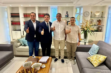 Prefeito Zé Henrique articula investimentos e obras com governador Rafael Fonteles e deputado Georgiano Neto