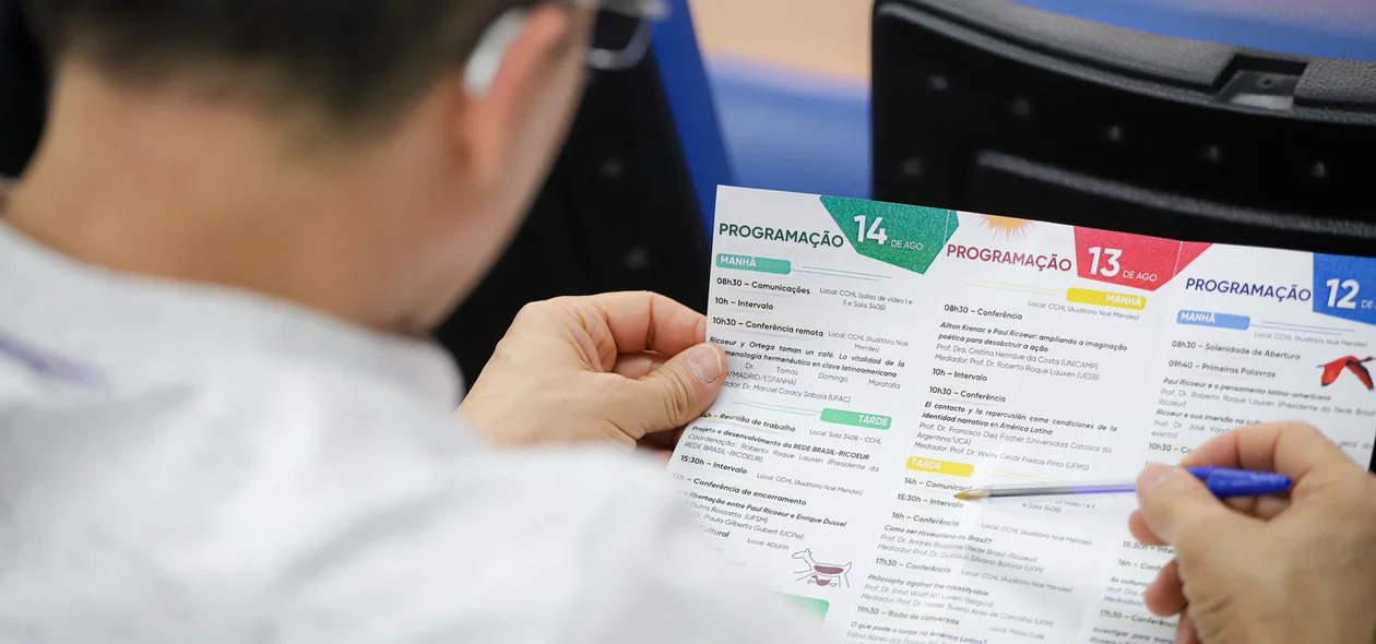 Programação do evento