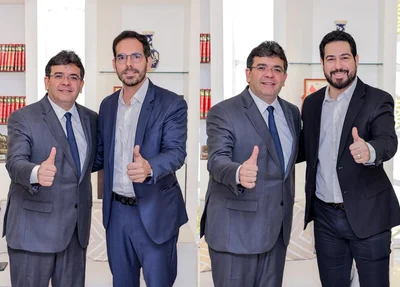 Rafael Fonteles se reúne com Marcos Aurélio e Felipe Sampaio
