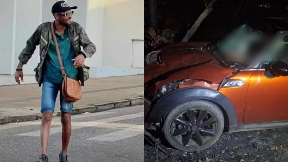 Reginaldo Pereira dos Santos foi atropelado por um carro modelo MINI Cooper S
