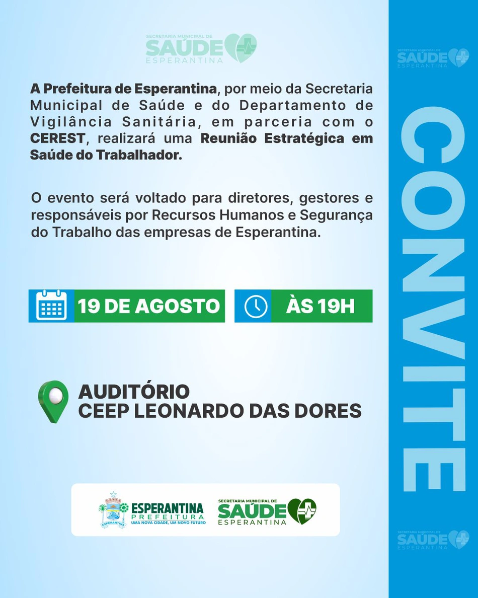 Reunião Estratégica em Saúde do Trabalhador