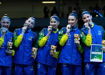 Seleção Brasileira de Ginástica Rítmica de Conjunto é vice-campeã mundial