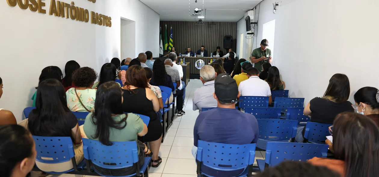 Sessão extraordinária da Câmara de Curimatá