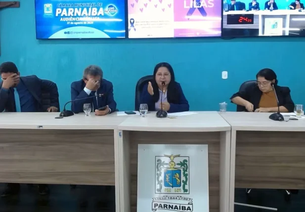 Sessão na Câmara Municipal de Parnaíba