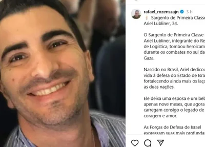 Soldado brasileiro que lutava por Israel morreu em Gaza