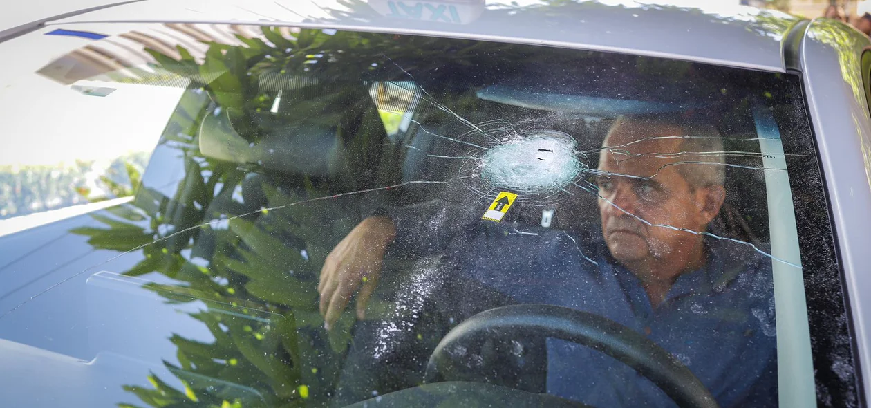 Taxista Paulo César foi atingido por estilhaços