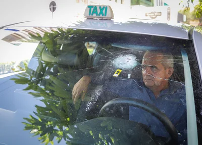 Taxista Paulo César foi atingido por estilhaços