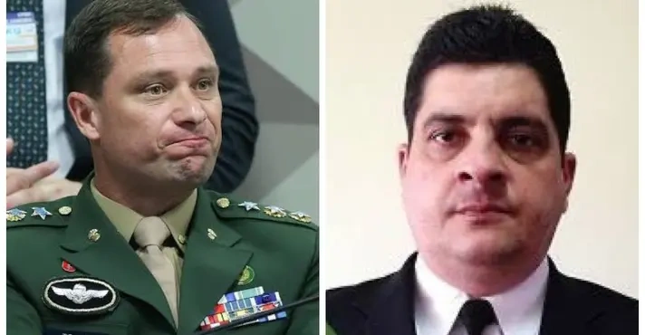 Tenente-coronel Mauro Cid e o Coronel Marcelo Câmara