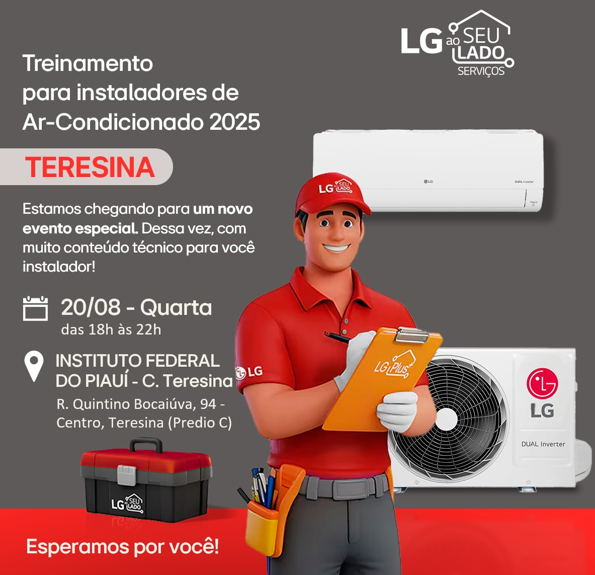 Teresina recebe Roadshow LG para instaladores no dia 20 de agosto