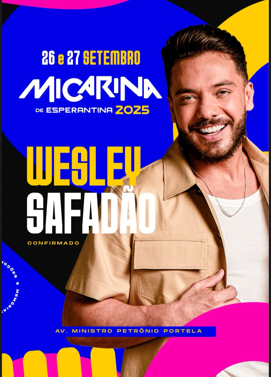 Wesley Safadão é atração confirmada na Micarina de Esperantina
