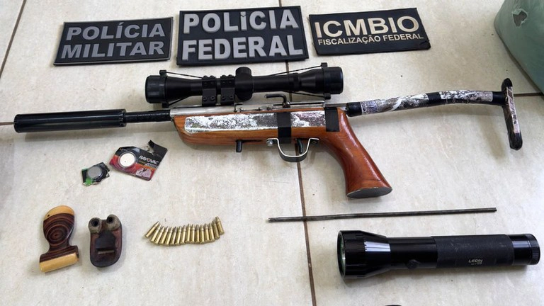 Ação conjunta entre a Polícia Federal, PM e ICMBio