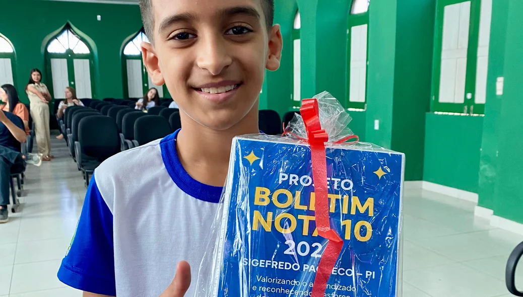 Alunos de Sigefredo Pacheco são premiados no projeto Boletim Nota 10