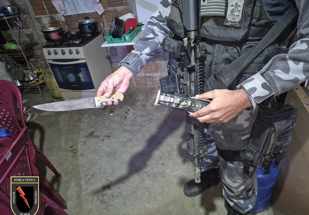 Arma utilizada no crime