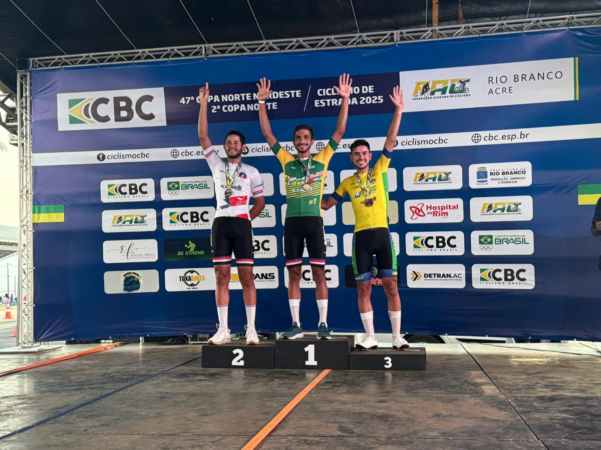 Atletas piauienses no pódio da 47ª Copa Norte e Nordeste de Ciclismo de Estrada