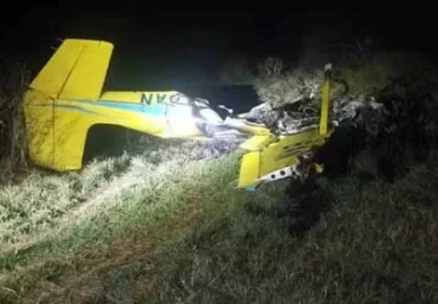 Avião de pequeno porte cai no Mato Grosso do Sul e deixa 4 mortos
