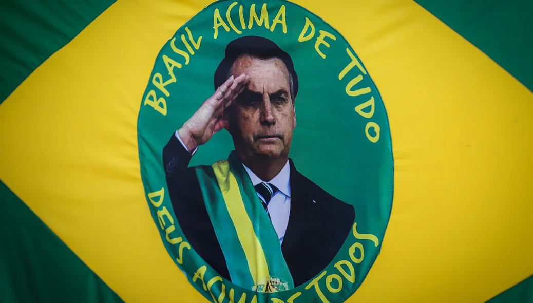 Bandeira pró-Bolsonaro