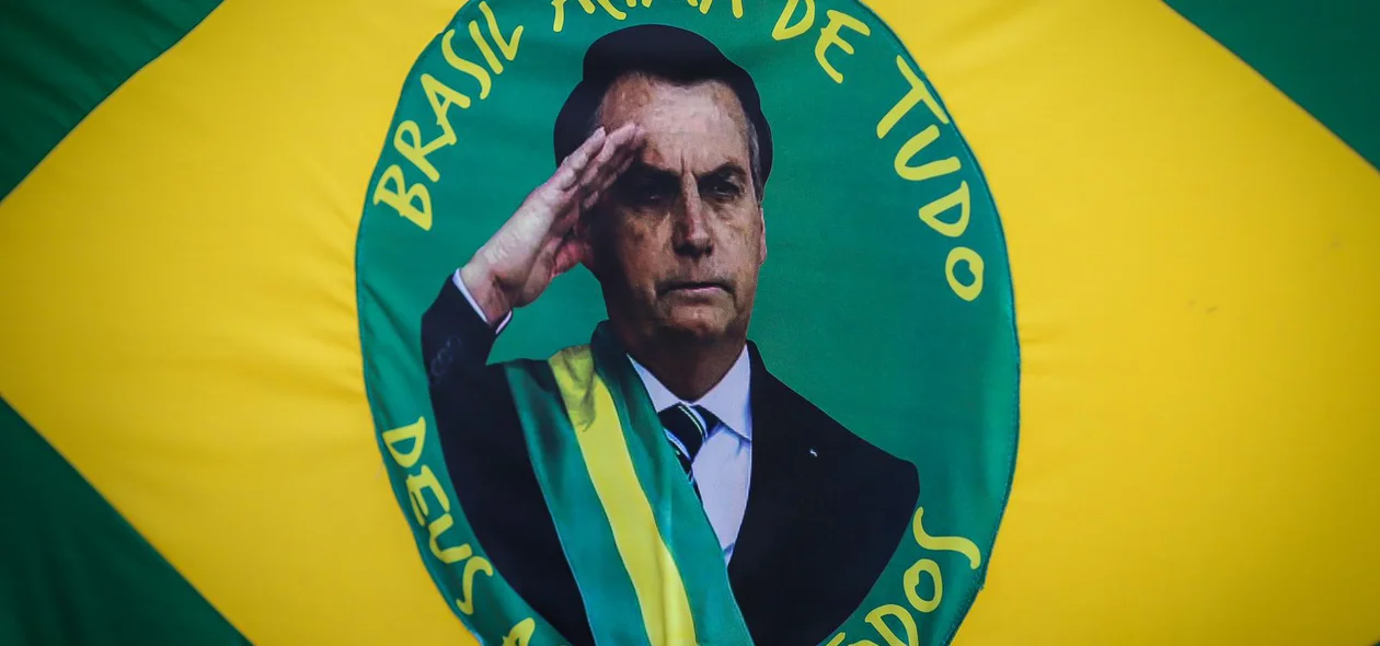 Bandeira pró-Bolsonaro