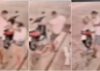 Câmera flagrou policial militar agredindo mulher com socos e chutes no Maranhão