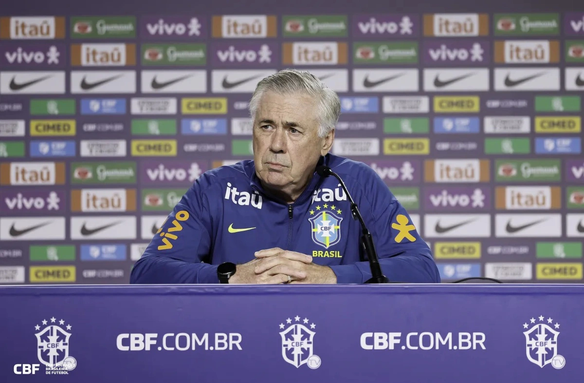 Carlo Ancelotti, técnico da Seleção Brasileira