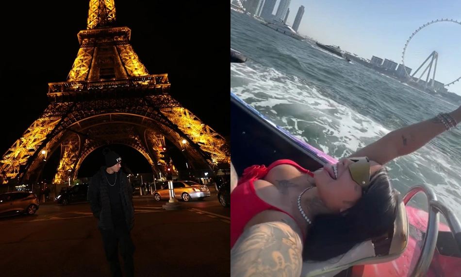 Casal ostentando vida de luxo