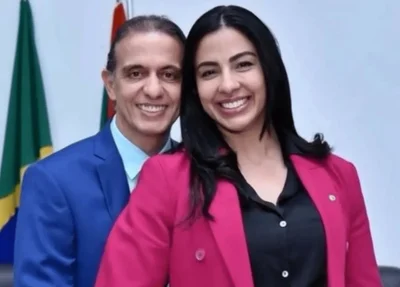 Deputada Daniella Meneses e o esposo Fábio Gentil