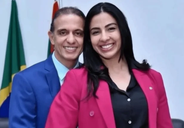 Deputada Daniella Meneses e o esposo Fábio Gentil