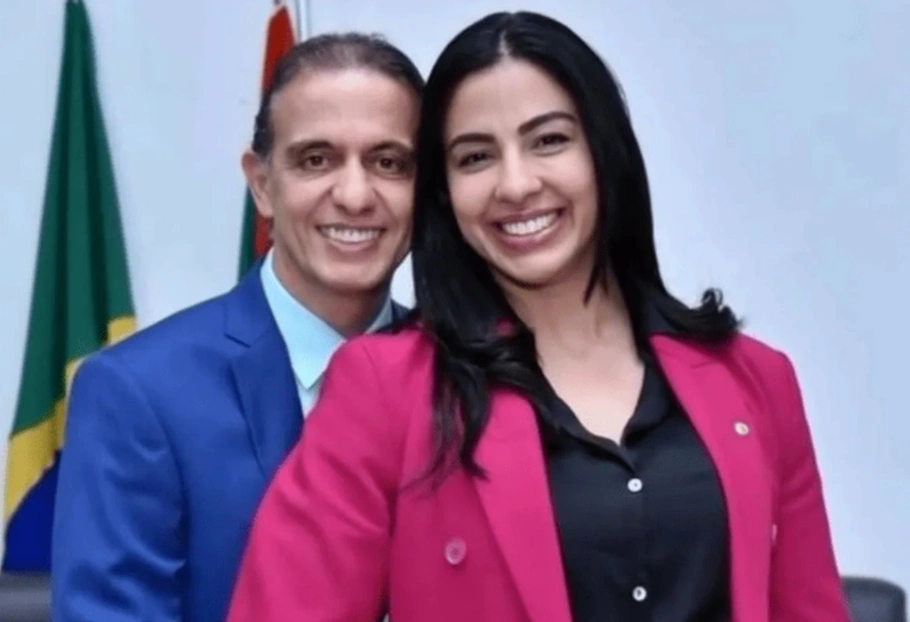 Deputada Daniella Meneses e o esposo Fábio Gentil