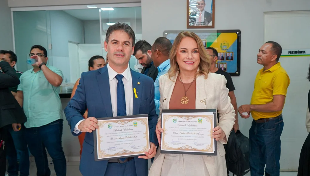 Deputado Severo Eulálio e deputada Ana Paula Sampaio