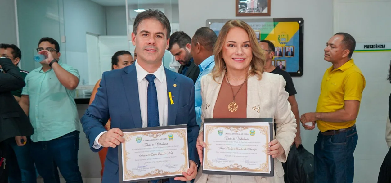 Deputado Severo Eulálio e deputada Ana Paula Sampaio