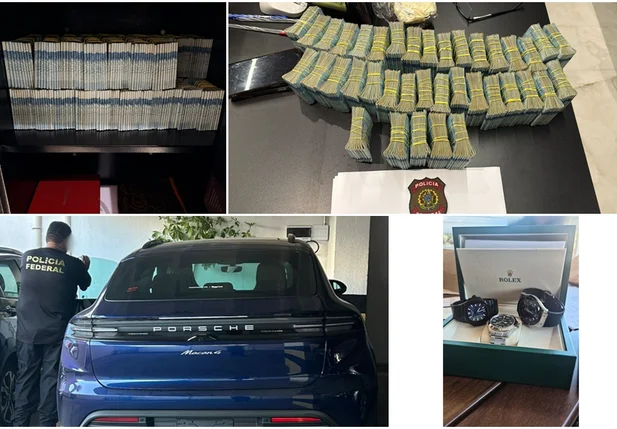 Dinheiro, veículo e relógio de luxo apreendidos na Operação OMNI