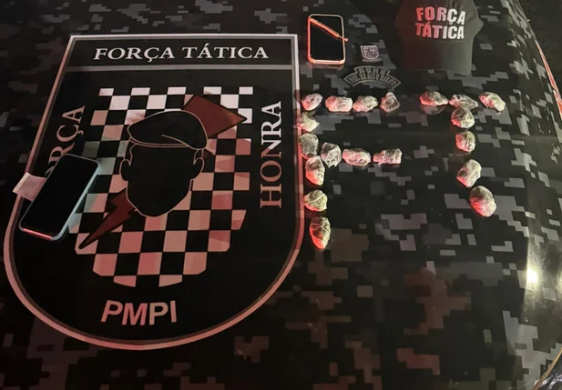 Droga apreendida pela PM