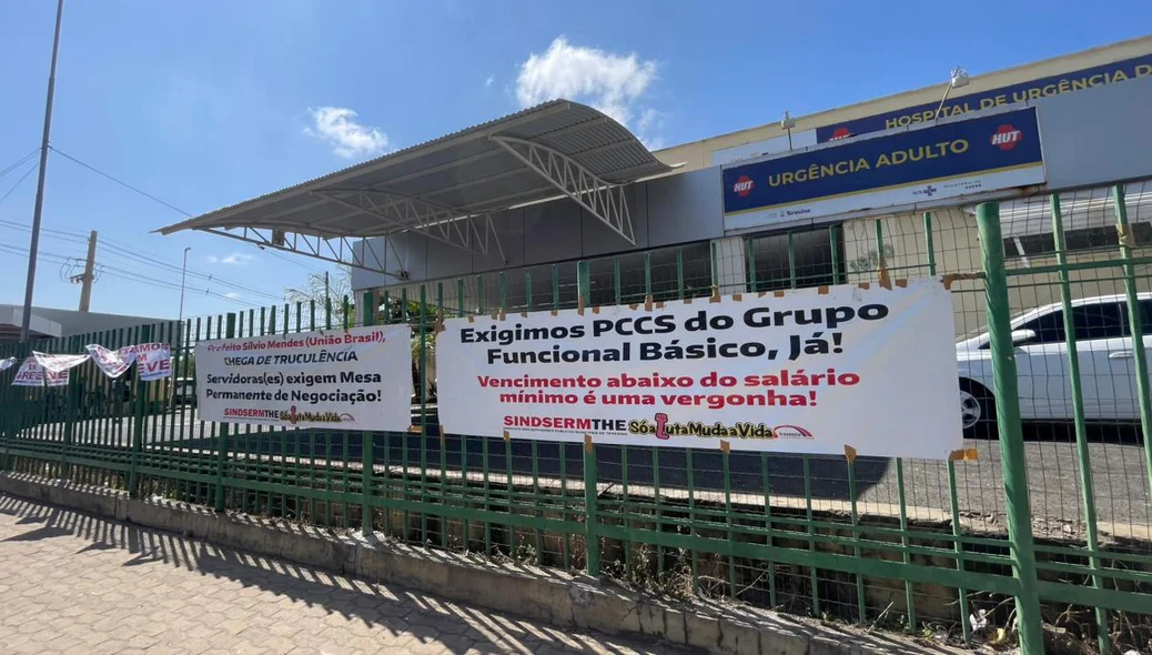 Faixas de protesto