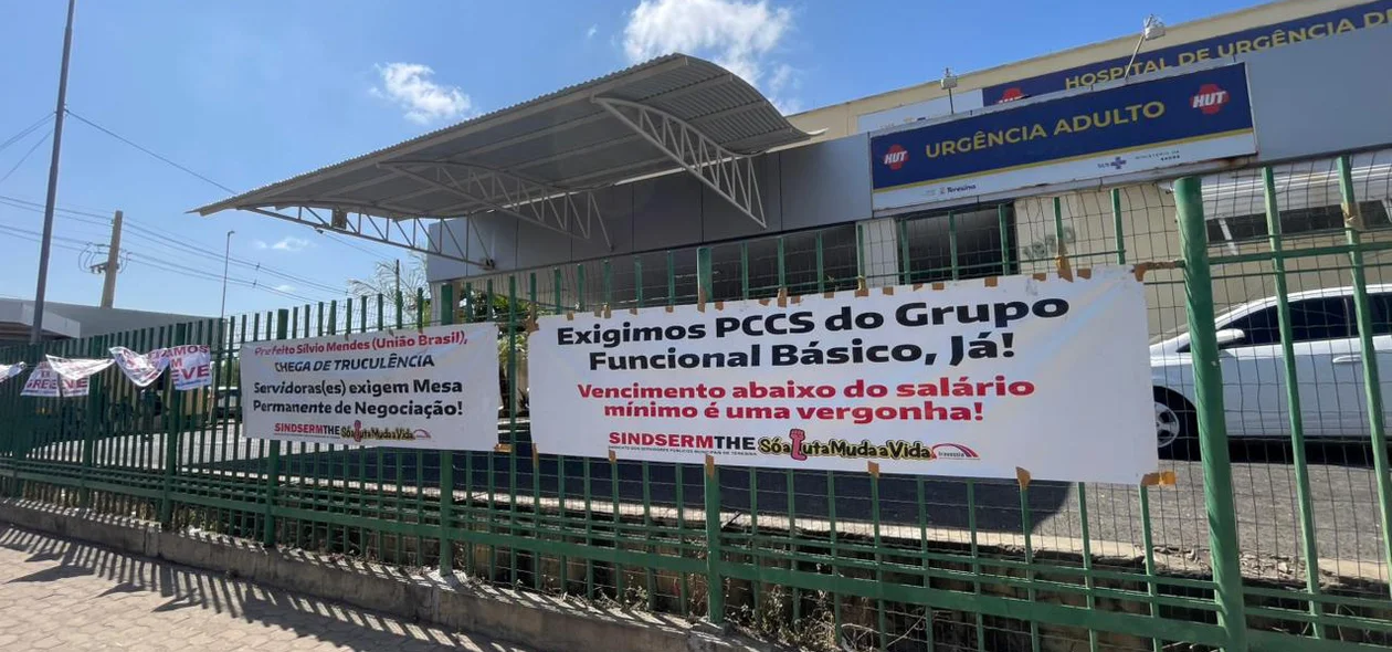 Faixas de protesto