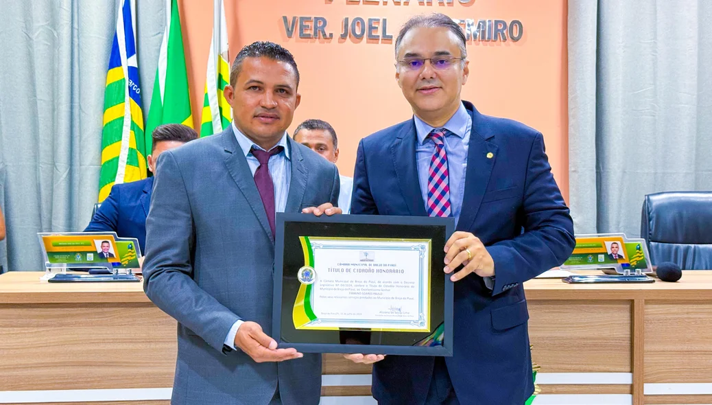 Firmino Paulo recebeu título de cidadania
