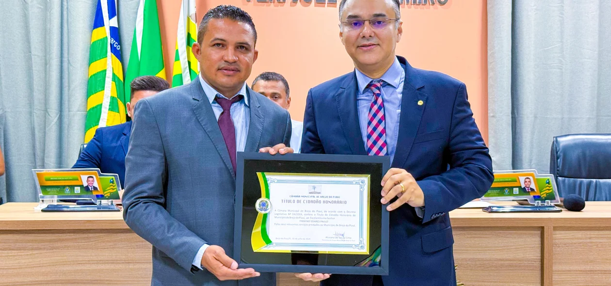 Firmino Paulo recebeu título de cidadania