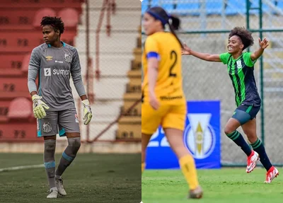 Goleira Dida e atacante Tábata Gaúcha